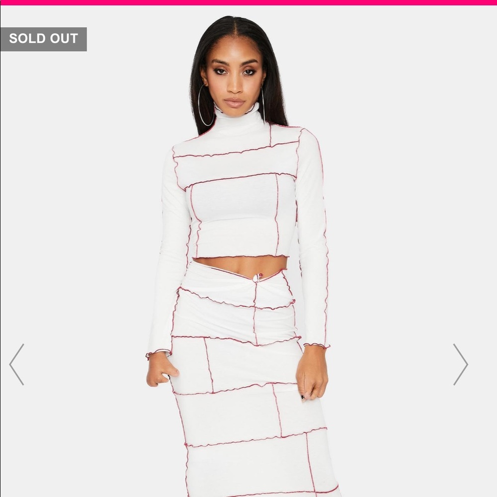 Dolls kill 2 PC set size small top & skirt